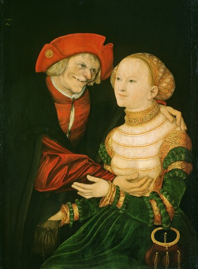 The Ill-Matched Couple, 1522 by Lucas Cranach the Elder